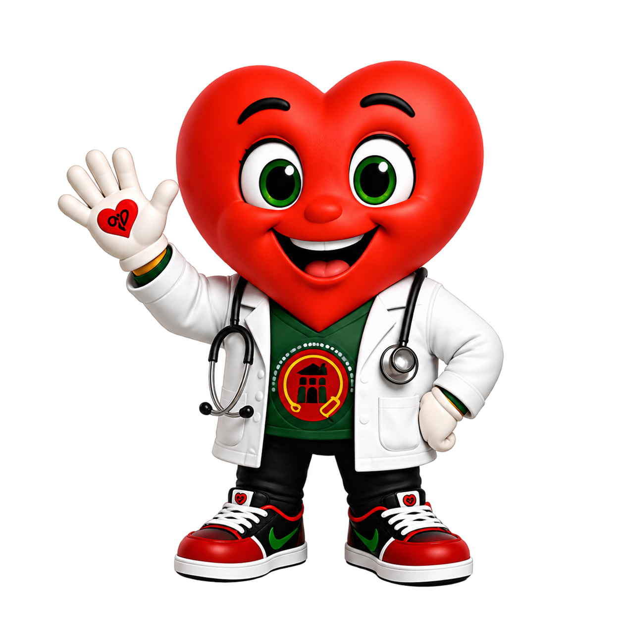 Hartley, the friendly heart mascot for Little Lifesavers